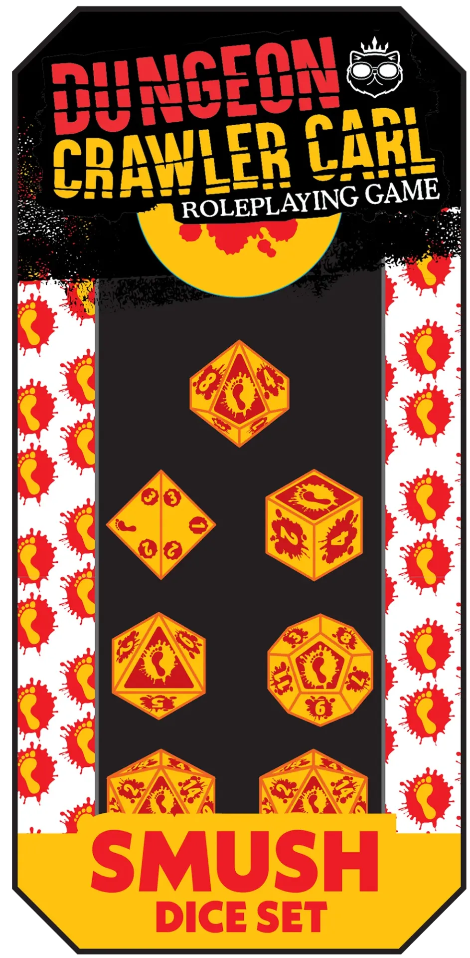 [RGS 02952] DUNGEON CRAWLER CARL RPG: DICE SET - SMUSH DICE SET (120)