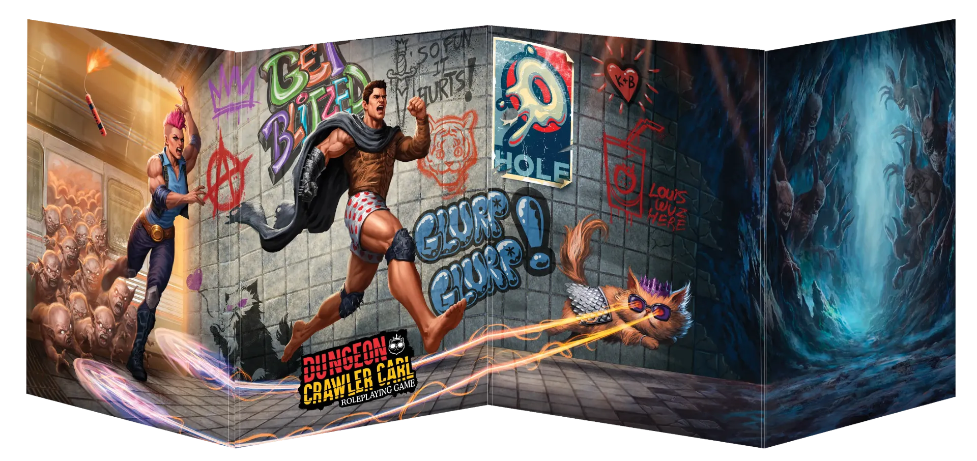 [RGS 01192] DUNGEON CRAWLER CARL RPG: GM SCREEN (8)