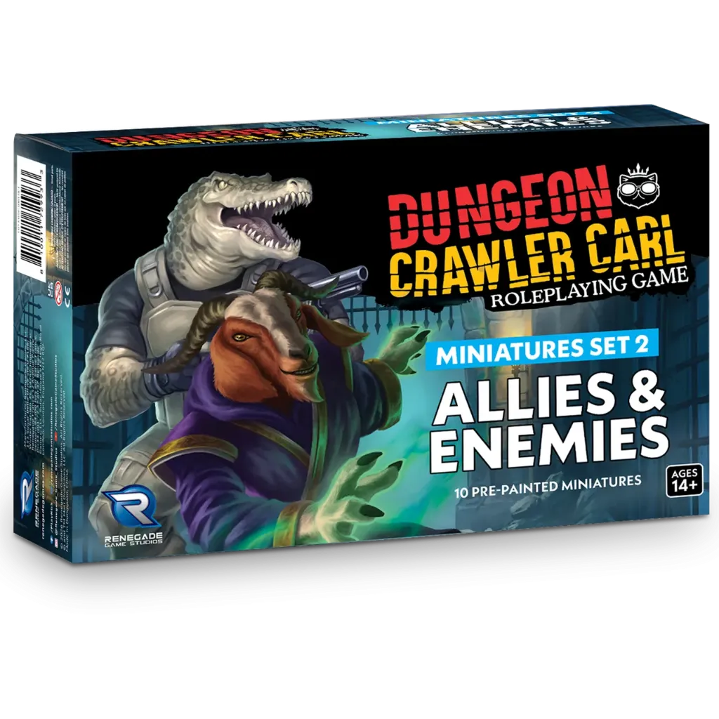 [RGS 02993] DUNGEON CRAWLER CARL RPG: MINIATURES SET 2 - ENEMIES & ALLIES