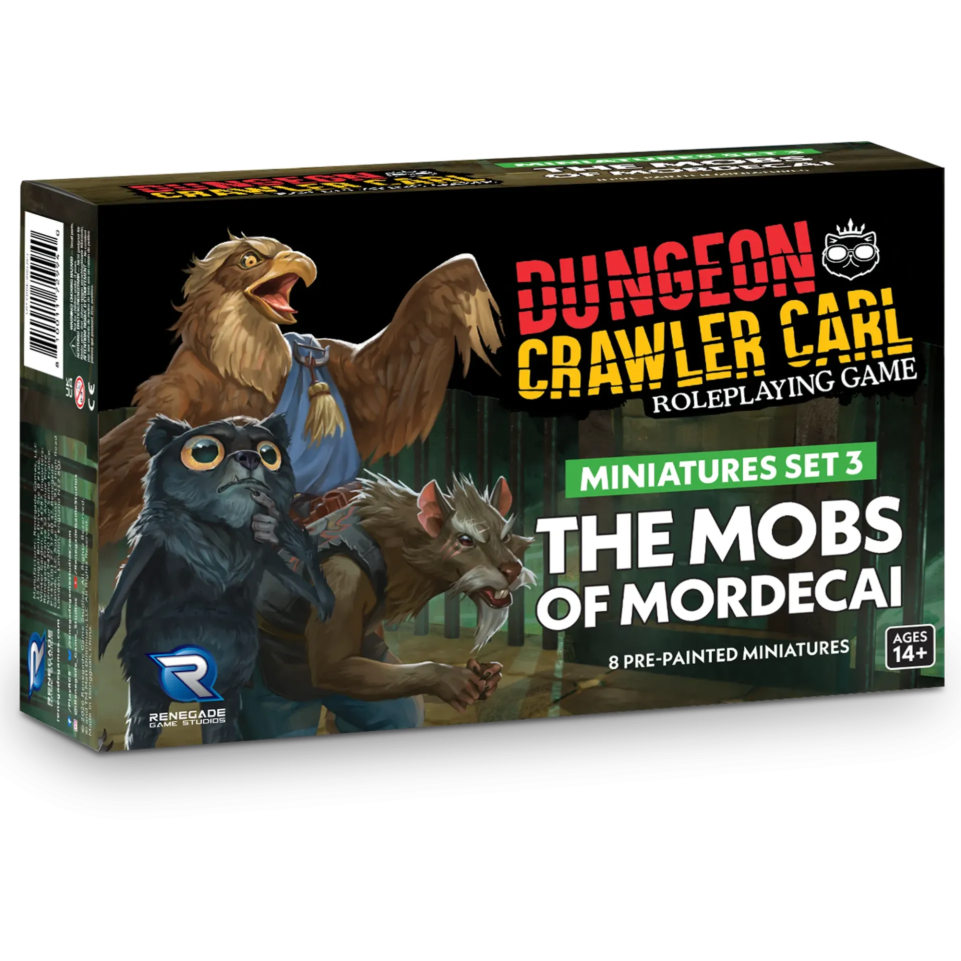 [RGS 02994] DUNGEON CRAWLER CARL RPG: MINIATURES SET 3 - MOBS OF MORDECAI