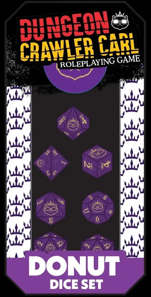 [RGS 02951] DUNGEON CRAWLER CARL RPG: PRINCESS DONUT'S DICE SET