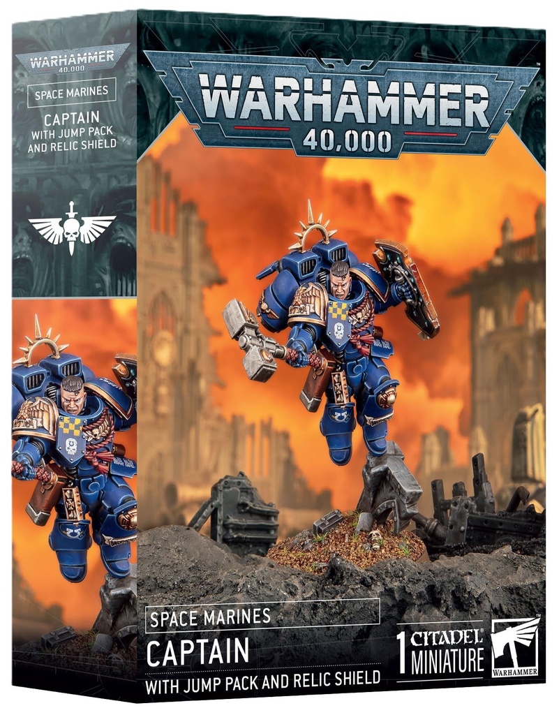 S/M: CAPTAIN W/JUMP PACK & RELIC SHIELD