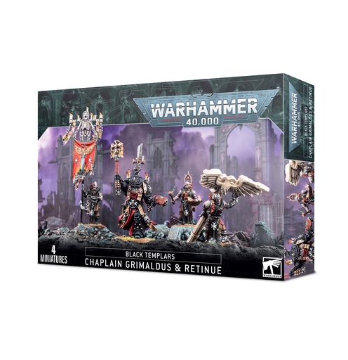 [55-44] Black Templars : Chaplain Grimaldus & Retinue